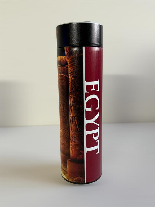Egyptian Temple Travel Mug – Stainless Steel 500ml Tumbler